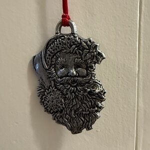 Pewter Santa Necklace